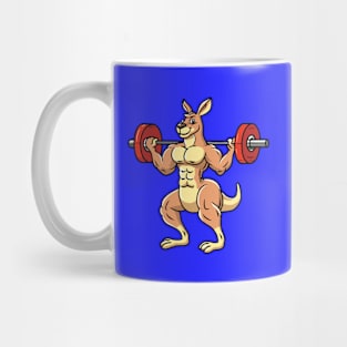 kangaroo bodybuilder workout Mug